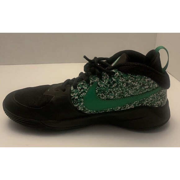 Nike Team Hustle D 9 Digi (GS) DC1992-001 Black Green Sneakers Shoes Boy\'s 6.5y main image 4